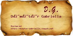 Dömötör Gabriella névjegykártya